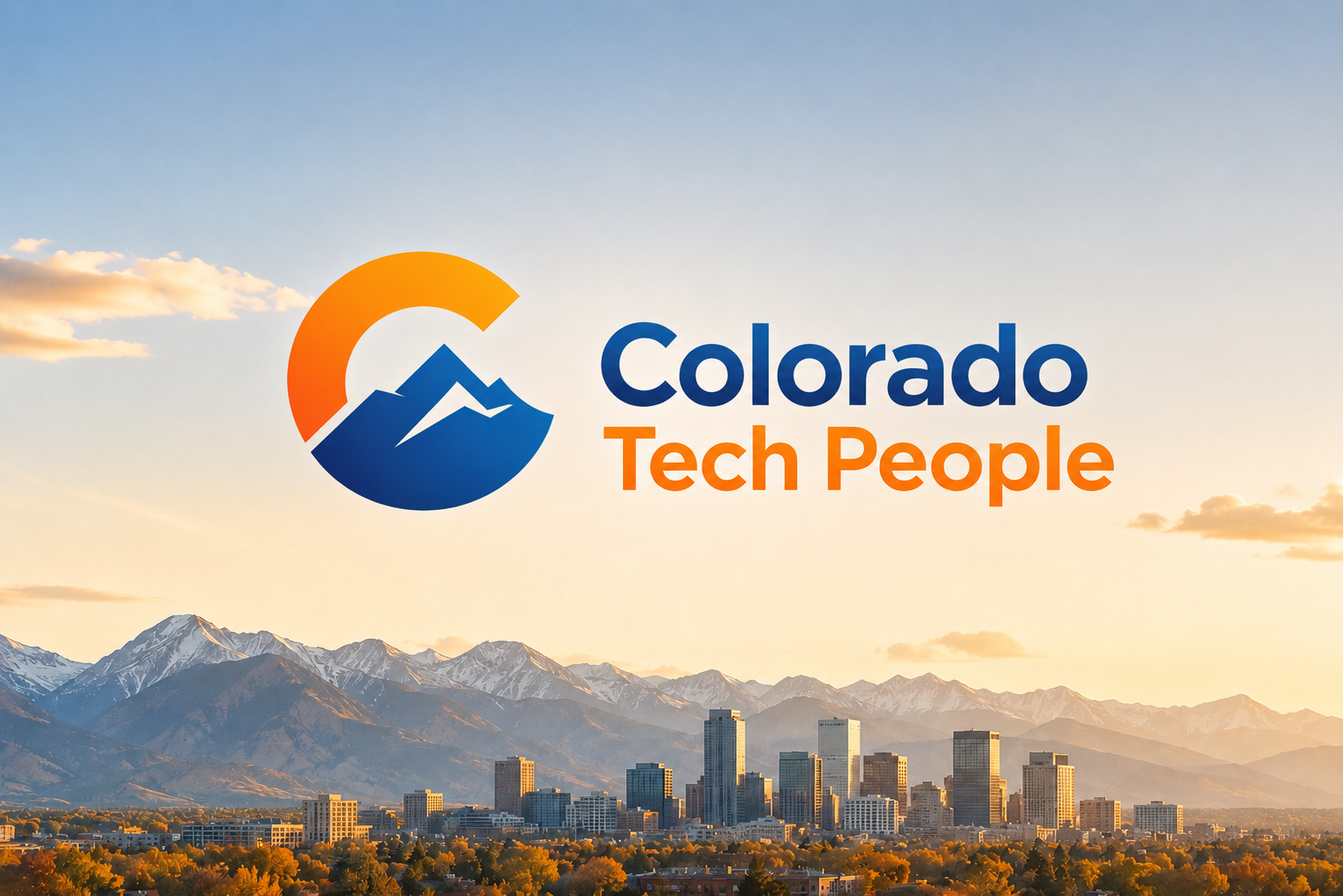 Colorado Tech People logo over a Colorado mountain skyline